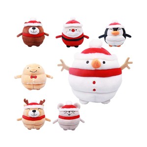 Đồ chơi thú nhồi bông chuột Giáng sinh siêu mềm mại bằng vải nhung, nhồi bông PP, quà tặng giảm stress dịp lễ - Product Image 1