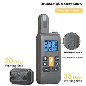 Wasserdichtes IP67 Wiederaufladbares Elektrisches Schock-Vibrations-Bellkontroll-Hundetrainingshalsband mit Fernbedienung 800m Reichweite & Erweiterbar auf 3 Hunde - Product Image 3