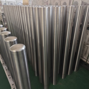 An Ninh Cố Định <span class=keywords><strong>Bollards</strong></span> Ống Thép Không Gỉ Barricade Cô Lập Bollard Bài Đường Cọc - Product Image 3