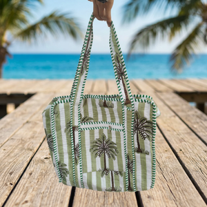 Nouveauté printemps-été, sacs de grande capacité, sacs en coton légers, sacs à main élégants pour femmes, sacs de voyage de couleur unie, sacs fourre-tout à fermeture éclair - Product Image 2