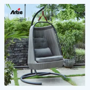 Artie PE Wickers balançoires de jardin chaise moderne meubles de jardin extérieur simple oeuf patio balançoire chaise suspendue