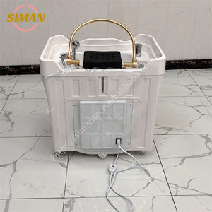 Thiết bị gội đầu <span class=keywords><strong>spa</strong></span> hiện đại mới nhất của Siman với bồn chứa nước thải, bồn rửa tóc, giường gội đầu <span class=keywords><strong>massage</strong></span> điện - Product Image 4