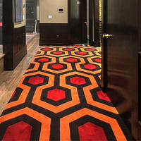 Tapis rustique mural à mural à texture personnalisée antidérapant, tapis de luxe imprimé commercial pour théâtre et home cinéma
