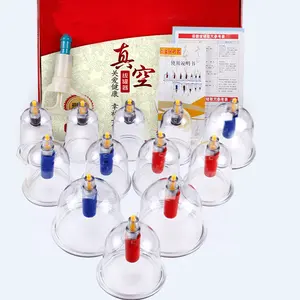 PZ Medical Manual Vacuum Cupping Set Massagem Anti-reumática Hijama 12 Cupping Cups Set