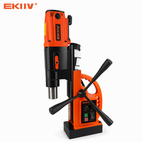 Perceuse magnétique 2500W EKIIV MW-38T pour le perçage de poutres en acier de pont, base magnétique 19000N avec fonction de taraudage avant et arrière