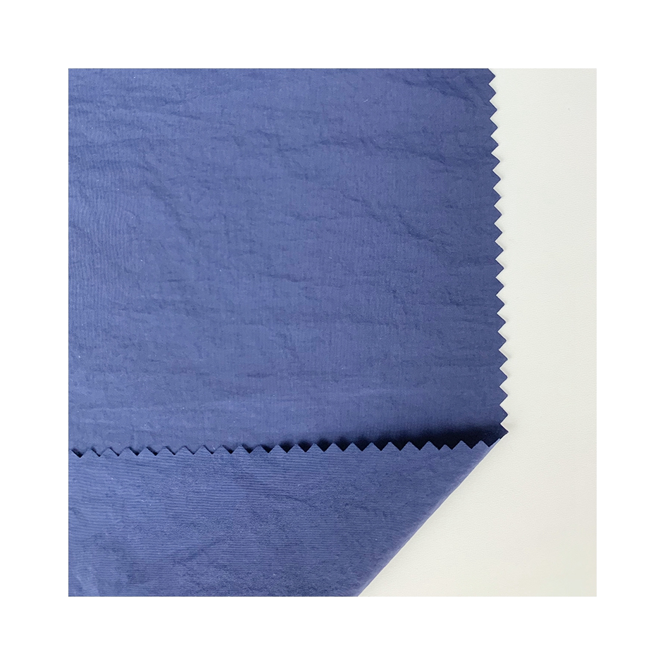 Высококачественный темно-синий полностью тусклый нейлон Taslon 90d наружная переработанная 100% нейлоновая ткань