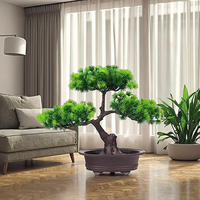 OH ARTS Bonsaï Arbre Artificiel En Plastique En Pot Décor Intérieur Mini Verdure Offre Spéciale Simulation Table Ornement Petite Plante De Bureau
