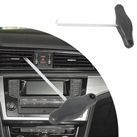 Outil de démontage multifonctionnel à poignée en T 3438 pour crochet de frein, crochet de ressort, garnitures et prise d'air de climatisation VW Audi