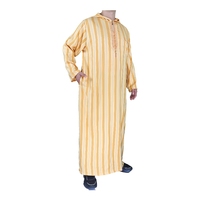 Abaya de luxe, abaya musulmane soudanaise bon marché, thobe à capuche, designs de thobe pour hommes adultes, Moyen-Orient, Maroc, 72 pièces