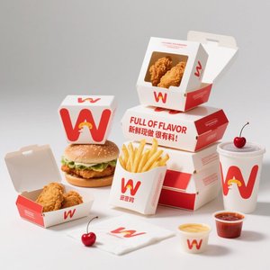 Özel Fast <span class=keywords><strong>Food</strong></span> paketleme karton kutu tek kullanımlık Burger kutusu ambalaj gıda konteyner kutusu Takeway çevre dostu Hamburger kutusu - Product Image 1
