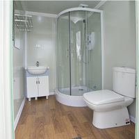 Toilettes mobiles modulaires portables en gros, toilettes préfabriquées pour usage public en extérieur, douche et toilettes en panneaux sandwich bon marché