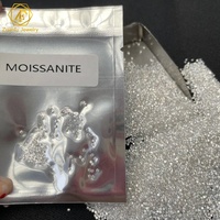 Pass Diamond Tester 0,8-2,9mm D Color VVS1 Diamante de moissanita suelto Tamaño pequeño Corte brillante Piedra de moissanita sintética