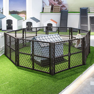 Matériau plastique bon marché cage d'intérieur pour animaux de compagnie cage <span class=keywords><strong>chenil</strong></span> clôture avec portail pour chien chat - Product Image 3