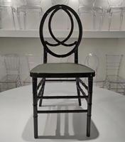 Prix de gros Chaises Phoenix noires en plastique résine pour adultes, fêtes, banquets, événements, pour mariage