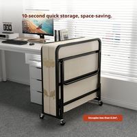 Lit simple pliant moderne pour chambre à coucher, salon, cadre en métal durable et portable, matelas ignifuge, hôtel