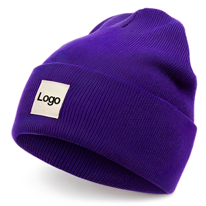 Bonnet en tricot avec détails de patchwork, vente en gros pour les détaillants de mode américains, marque privée, approvisionnement direct usine - Product Image 1