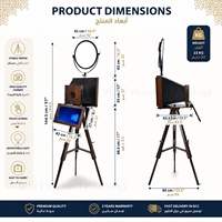 Draagbare DSLR Fotohokje Kiosk 15,6 Inch Smart Touchscreen Bruiloft Receptie Entertainment Apparaat