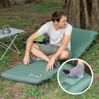 Matelas de camping auto-gonflant léger et compact de haute qualité avec logo personnalisé, simple, 190x70x10cm, pour le camping