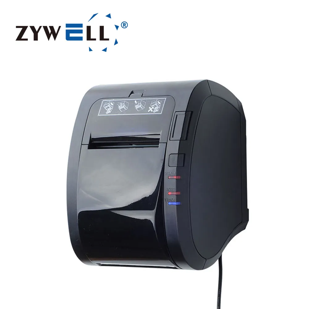 China printer supplies ZYWELL usb rs232 lan bluetooth port all-in-one printers thermal pos printer