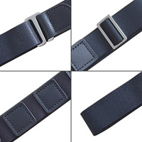 Ceintures en cuir PU antidérapantes en silicone pour hommes et femmes, avec sangle de maintien anti-plis pour chemises, OEM ODM