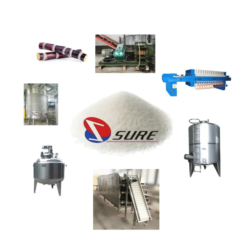 New Design High Selling White Sugar Plant Production Line For Sugar Making Processing Machine For Easy To Learn And Operate