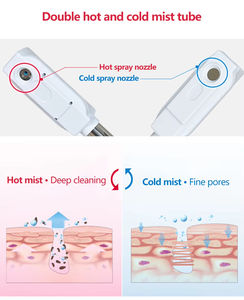 3 1 sıcak soğuk silikon yüz vapur 8x büyüteç lamba halka ışık kırışıklık giderici Salon/Sauna buharlaştırıcı yüz buhar tedavisi için - Product Image 3