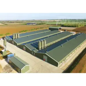 high quality steel structure broiler chicken house poultry farm building