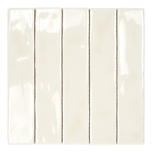 Piastrella Creta-25 Bone 5x25 cm Finitura Lucida Bordi Irregolari - Product Image 1