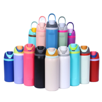 16oz 24oz 32oz Bpa ücretsiz özel içme yalıtım paslanmaz çelik vakumlu termal bardak şişe Tumbler kapaklı