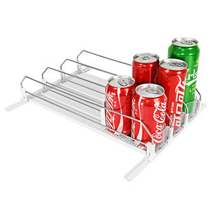 Système de poussoir pour étagère à canettes de soda à double compartiment <span class=keywords><strong>automatique</strong></span> pour boissons - Product Image 1