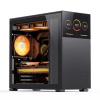 Boîtier d'ordinateur de jeu de haute qualité Jonsbo D500 Full Tower en acier avec panneau latéral en verre, ports USB avant, compatible Micro ATX/ITX/M-ATX/ATX/E-ATX