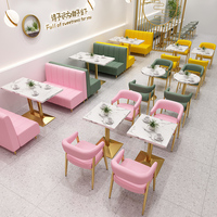 Ensembles table à manger et chaises meubles de restaurant personnaliser couleur métal commercial cuir sièges banquettes canapé chaises de banquet