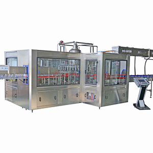 Machine de remplissage industrielle monobloc 3-en-1 haute vitesse (24000-28000 BPH) pour jus, thé et boissons, pour ligne d'embouteillage de bouteilles PET - Product Image 1