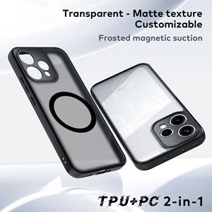 Funda Magnética Esmerilada para <span class=keywords><strong>OPPO</strong></span> Reno <span class=keywords><strong>15</strong></span> 5G Global, Antideslizante con Sensación de Piel, Protección de Esquinas con Airbag, Precio de Fábrica - Product Image 1