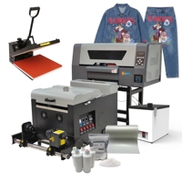 Kit complet d'imprimante DTF A3 30 cm à double tête XP600 I1600, machine d'impression directe sur film avec presse à chaud, agitateur de poudre et filtre à air