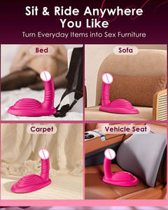 Vibrateur télécommandé pour stimulation clitoridienne, périnéale, point G et anale, avec fonctions de mouvement, de friction et de poussée, jouet sexuel féminin - Product Image 4