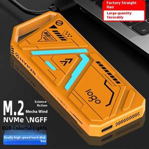 Dual Protocol NVMe /ngff เคสอะลูมิเนียม USB3.1ฮาร์ดไดรฟ์ภายนอกสำหรับโน้ตบุ๊คกล่องฮาร์ดไดรฟ์ SSD - Product Image 4