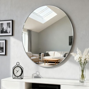 Wholesales Round <b>Wall</b> Mirror Home Use Great Quality Customized Size Water Proof Eco-friendly Can Be Used in Bathroom Living Room - Product Image 1
