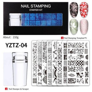 ใหม่แม่แบบปั๊มเล็บและปั๊มเล็บโปแลนด์ตรายางและขูดชุดปั๊มชุดเริ่มต้นสำหรับการออกแบบเล็บ - Product Image 6