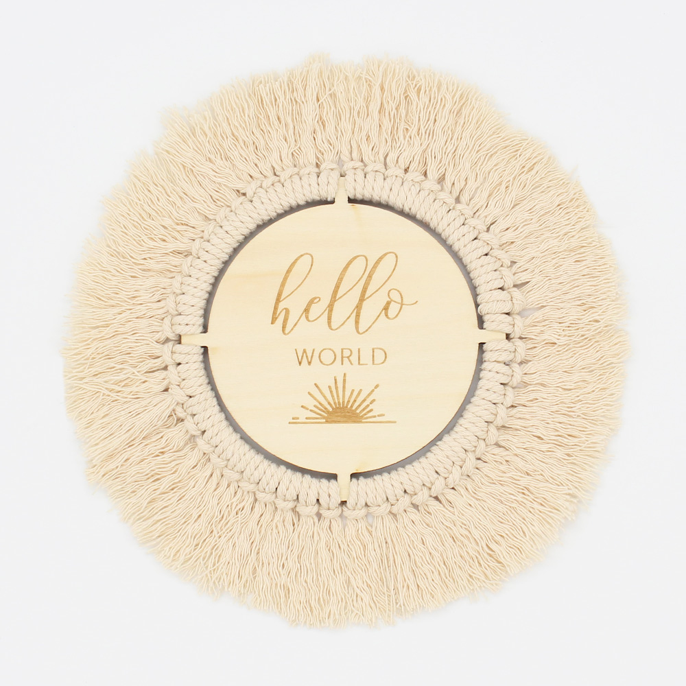 Здравствуйте, мир, деревянные поделки, Детские карты, макраме, диск для новорожденных, ежемесячный подарок ручной работы, meilensteine karten