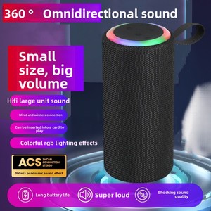 Портативный беспроводной динамик для Bluetooth, для езды на открытом воздухе, для езды на велосипеде, тяжелый бас, небольшой размер, умная зарядка, светодиодная батарея - Product Image 3