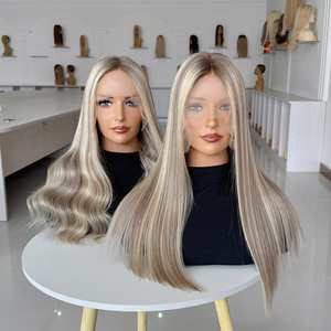 Best Quality Virgin European Cutcile Aligned Hair Single Small Knots Lace Top Wigs Bleached Knots #TCT4 - Product Image 5