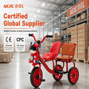 CE EN71 Certified Kids Tricycle Tandem Double Seat Children <strong>Trike</strong> Factory OEM 3 Wheel Ride on Toy for Toddlers Boys <strong>Girls</strong> - Product Image 4