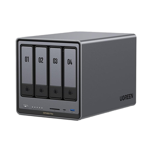 UGREEN NASync DXP4800 Plus NAS Desktop a 4 Bay con Intel Pentium Gold 8505 5-Core, 8GB DDR5, SSD da 128GB, 10GbE/<span class=keywords><strong>2</strong></span>.5GbE, <span class=keywords><strong>2</strong></span> Slot M.<span class=keywords><strong>2</strong></span> NVMe, 4K - Product Image 1