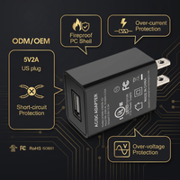 Chargeur de voyage électrique rapide Shenzhen Lvxiangyuan 10W DC 5V 2A avec protection OTP
