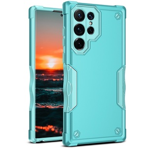 เคสหลังเกราะ TPU แบบไฮบริด,เคสโทรศัพท์สำหรับ <span class=keywords><strong>Samsung</strong></span> <span class=keywords><strong>Galaxy</strong></span> S22 Ultra S21 S20 A73 Plus FE A53 M52 A72 A52 5G 2 In 1 - Product Image 1