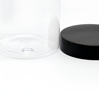 Bouteille vide pour la distribution d'aliments, bouteille transparente en PET avec bouchon en plastique