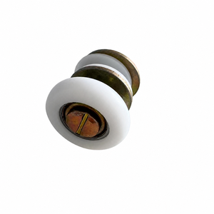 Galet de porte de douche 30mm en nylon <span class=keywords><strong>blanc</strong></span>, double roue, couleur zinguée, réglable, pour porte coulissante en verre SDT OEM 12 ans - Product Image 2