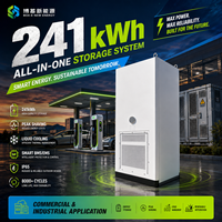 Système de stockage d'énergie commercial et industriel LiFePO4 241 kWh 125 kW, refroidissement liquide, IP55, extérieur, BESS, pour le raccordement au réseau et la réduction des pics de consommation