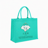 Sac fourre-tout en jute personnalisé avec logo imprimé, écologique, réutilisable pour les courses, la vente au détail et les cadeaux promotionnels